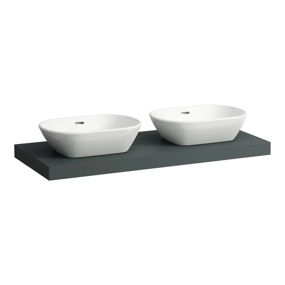 Laufen Lani - izlietnes virsma, 118 cm, izgriezums L/R, pelēka H4046741122661