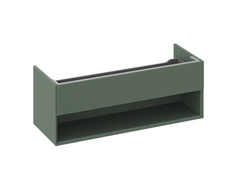 Ravak Lite - izlietnes skapītis 120x45x43 cm, 1 atvilktne, Grey Green X000001870