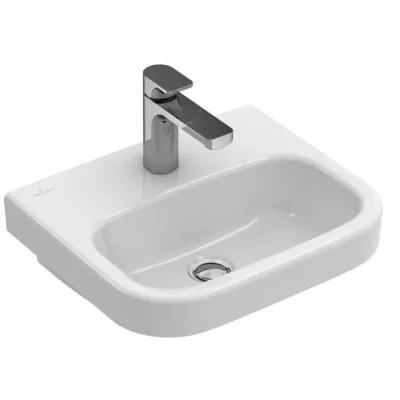 Villeroy & Boch Architectura - roku mazgājamā izlietne 50x38 cm, bez pārplūdes, 1 jaucējkrāna caurums, CeramicPlus, Alpu balts 437351R1