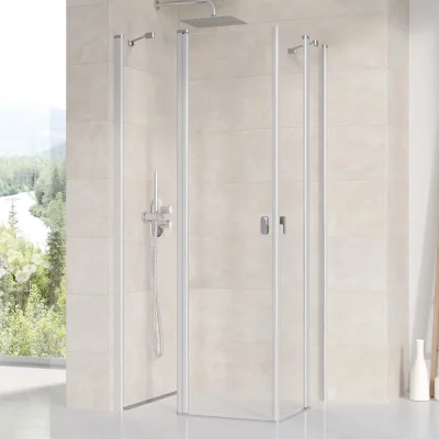 Ravak hromse - dušas durvis CRV2-90, 88-90 cm, satinēts/dzidrs stikls 1QV70U00Z1