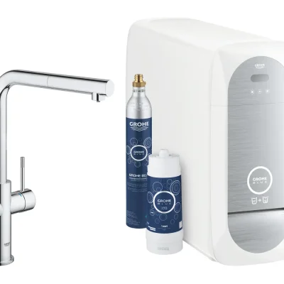 Grohe Blue Home - virtuves izlietnes vienas sviras maisītājs ar filtrēšanas funkciju un dzesēšanas iekārtu, hromēts 31539000