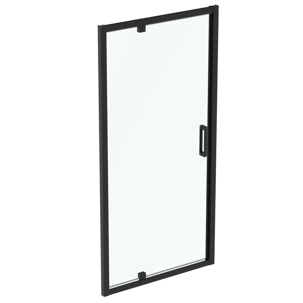 Ideal Standard Connect 2 - Pivot dušas durvis 90 cm, melns/caurspīdīgs stikls K9270V3