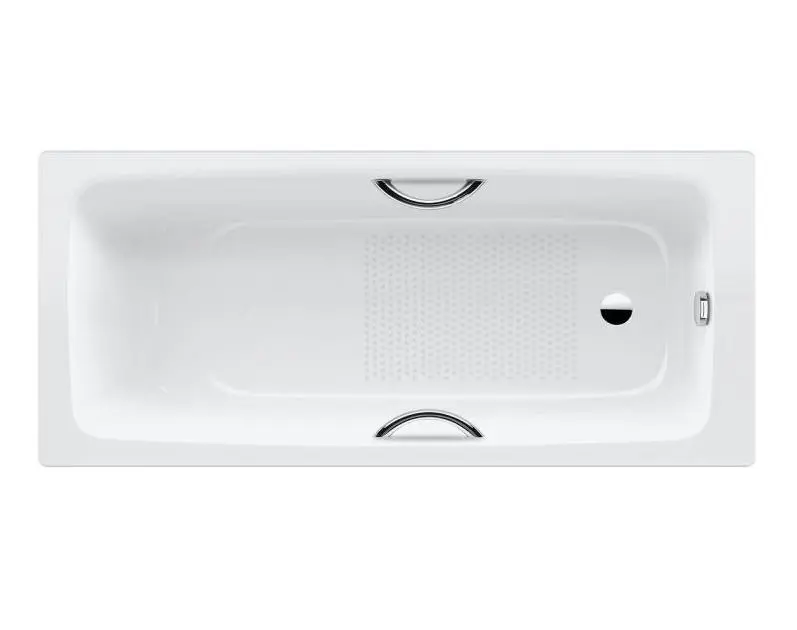 Kaldewei Advantage - Taisnstūra vanna Cayono Star 755, 170x70 cm, ar rokturu atverēm, neslīdoša, pērļu efekts, balta 275530003001