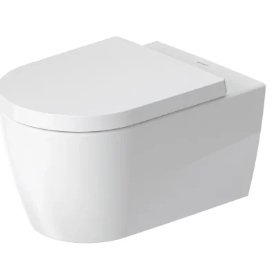 Duravit ME by Starck - pie sienas stiprināms WC, bez apmales, HygieneFlush, DuraShield, balts 257909AA00
