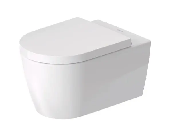 Duravit ME by Starck - piekaramais WC ar SoftClose sēdekli, Rimless, HygieneFlush, DuraShield, balts 457909AAA1