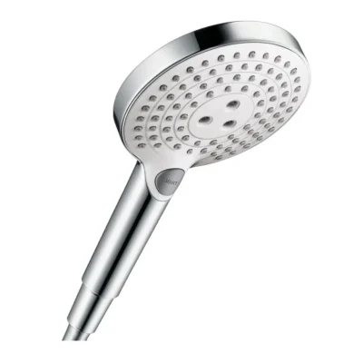 Hansgrohe Raindance Select S - dušas galva 120, EcoSmart 9 l/min, balts / hromēts 26531400
