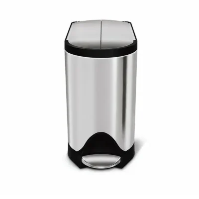 Simplehuman atkritumu tvertne - atkritumu spainis 10 l, matēts nerūsējošais tērauds CW1899