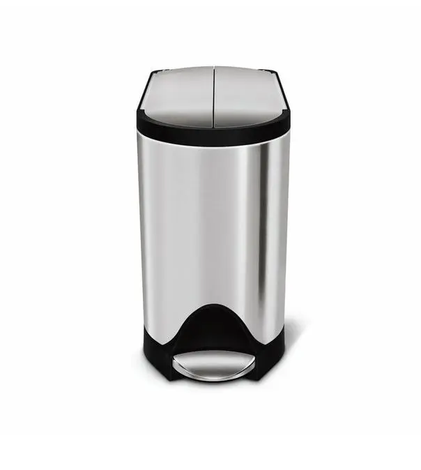 Simplehuman atkritumu tvertne - atkritumu spainis 10 l, matēts nerūsējošais tērauds CW1899