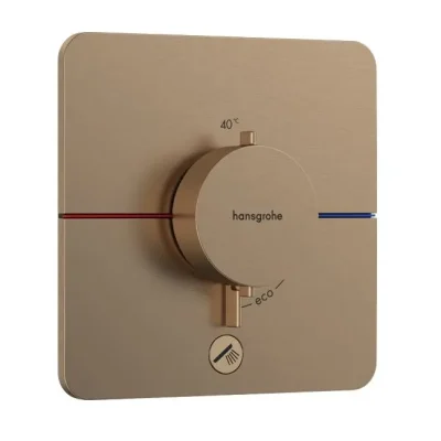 Hansgrohe ShowerSelect Comfort - zemapmetuma termostata maisītājs, birstēta bronza 15589140