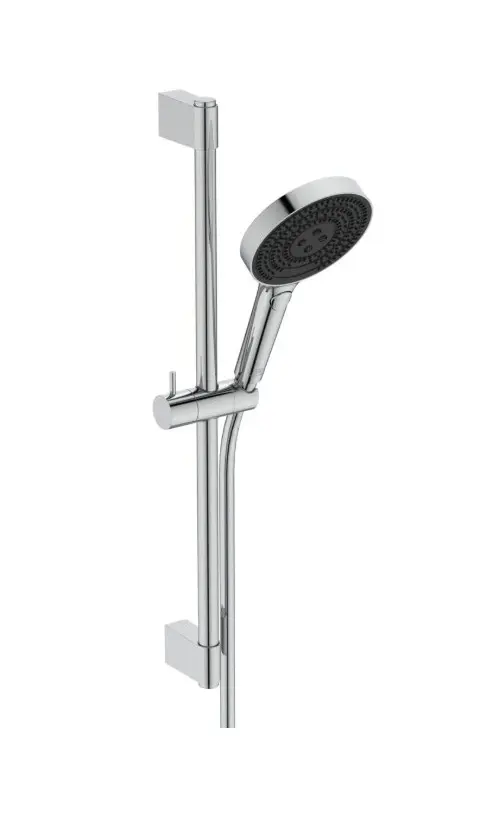 Ideal Standard Idealrain Solos - dušas galvas komplekts ar stieni un šļūteni, 3 strūklas veidi, EcoFlow, hroms A7897AA
