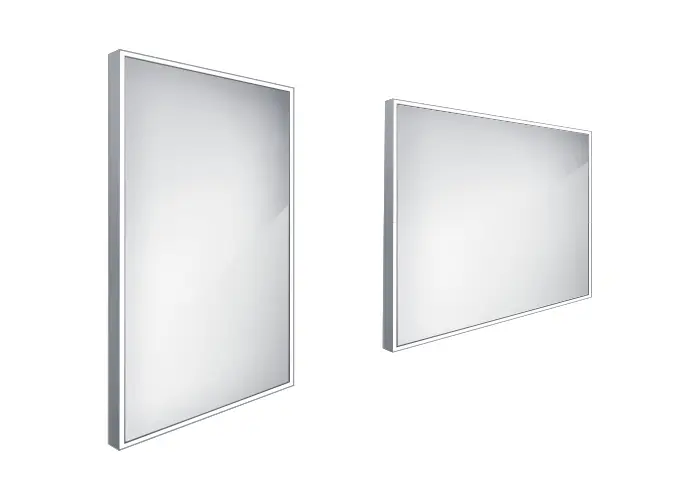 Nimco spogulis - spogulis ar LED apgaismojumu, 50x70 cm, alumīnijs ZP 13001