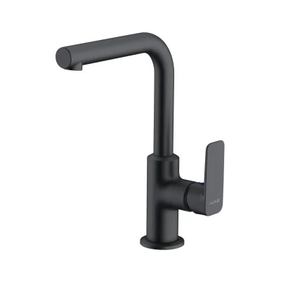 Kludi Pure&Style - izlietnes vienas sviras maisītājs ar grozāmu izteku, matēti melns 400243975