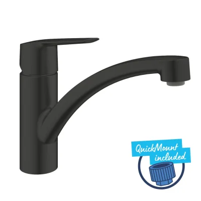 Grohe QuickFix Start - virtuves izlietnes maisītājs, matēti melns 305302432