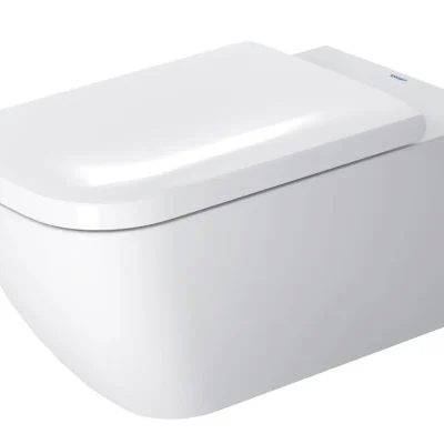 Duravit Happy D.2 - piekaramais WC, Rimless, ar HygieneGlaze, balts 2550092000