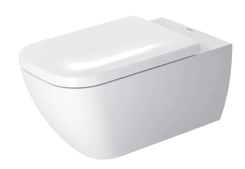 Duravit Happy D.2 - piekaramais WC, Rimless, ar HygieneGlaze, balts 2550092000