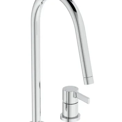 Ideal Standard Gusto - virtuves izlietnes maisītājs, 2 caurumu montāža, hroms BD422AA