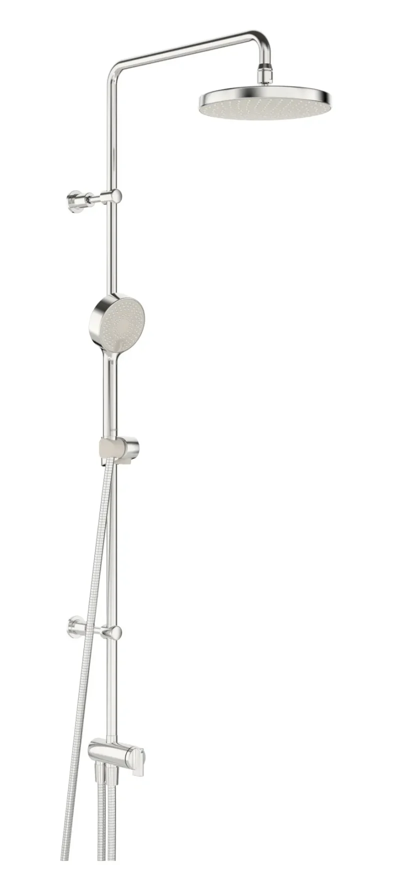 Hansa Basicjet - dušas komplekts ar pārslēdzēju, 3 strūklas veidi, hroms 44380200
