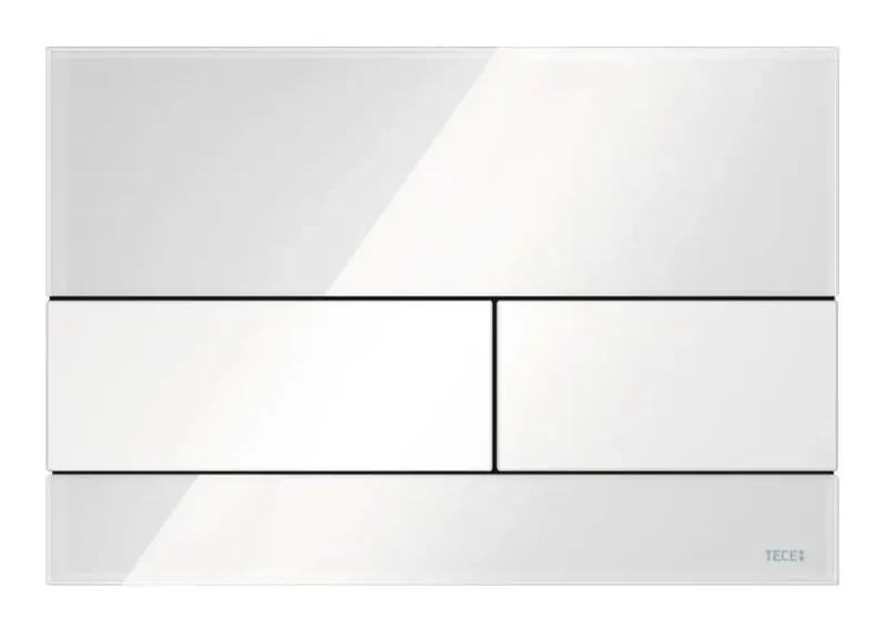 Tece TECEsquare - WC vadības plate, stikls balts 9240800