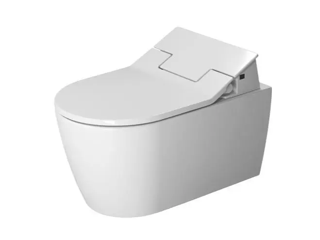 Duravit ME by Starck - dušas WC sēdeklis SensoWash Slim ar WC keramiku, Rimless, SoftClose, alpu balts 631000002004300