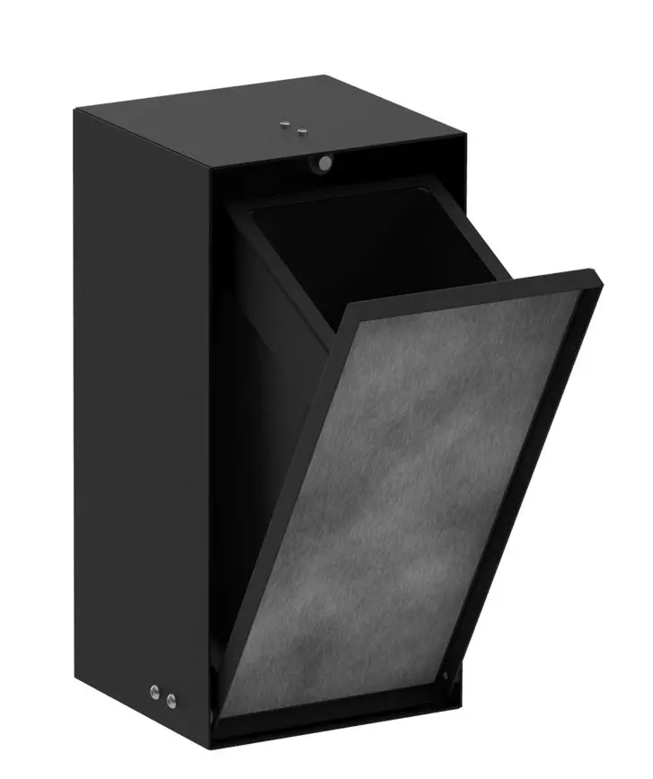 Hansgrohe XtraStoris Rock - zemapmetuma atkritumu tvertne 2,5 l, matēti melna 56063670