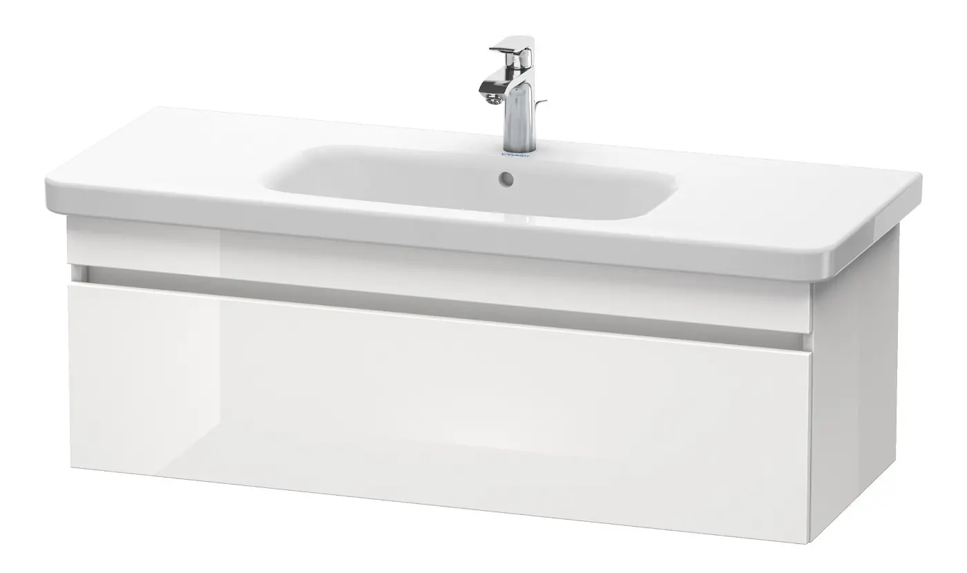 Duravit DuraStyle - izlietnes skapītis 40x113x45 cm, ar 1 atvilktni, balts spīdīgs DS639502222