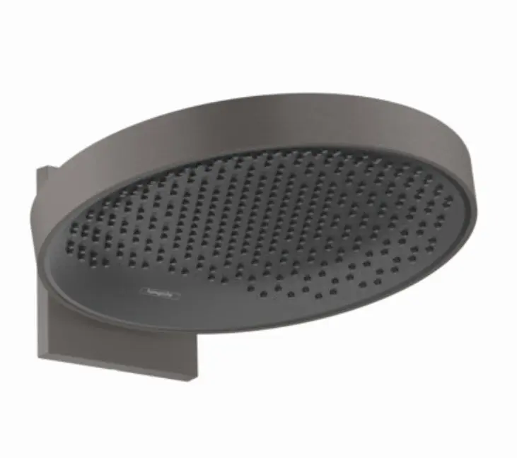 Hansgrohe Rainfinity - galvas duša 360 ar pieslēgumu, 1 strūklas veids, hroms melns birstēts 26230340