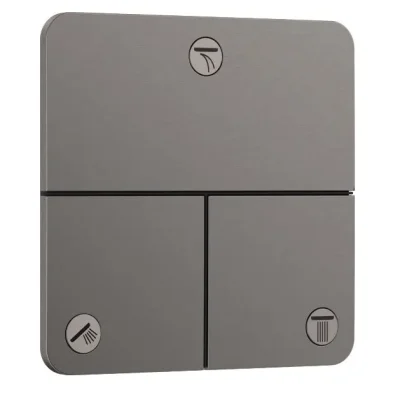 Hansgrohe ShowerSelect Comfort - zemapmetuma vārsts, 3 patērētājiem, hroms melns birstēts 15587340