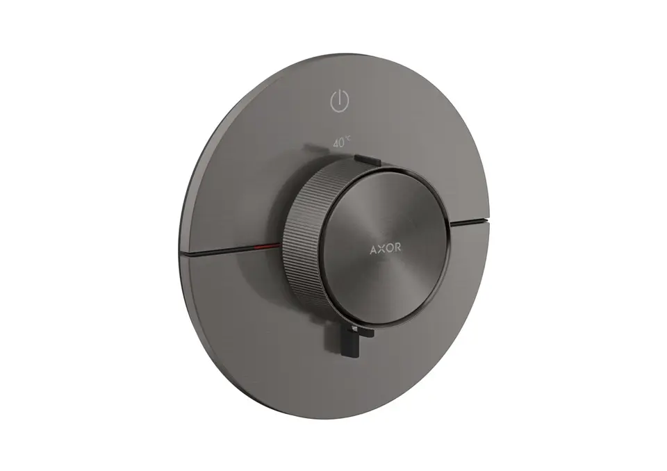 Axor ShowerSelect ID - zemapmetuma termostata maisītājs, hroms melns birstēts 36756340