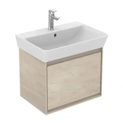 Ideal Standard Connect Air - izlietnes skapītis Cube 55 cm, 48x41x40 cm, koka dekors gaišs/gaiši brūns matēts E0844UK