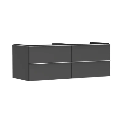 Hansgrohe Xelu Q - izlietnes skapītis, 50x136x55 cm, 4 atvilktnes, matēti pelēks/matēti balts 54087700