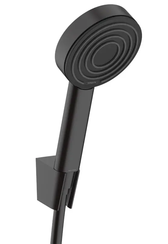Hansgrohe Pulsify S - rokas duša, turētāja un šļūtenes komplekts, EcoSmart+, matēti melna 24307670