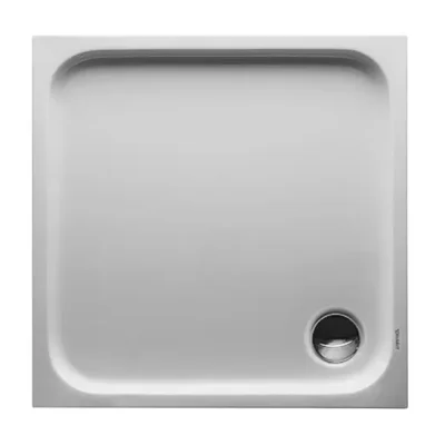 Duravit D-Code - dušas paliktnis 80x80 cm, pretslīdes, alpinbalts 720101000000001