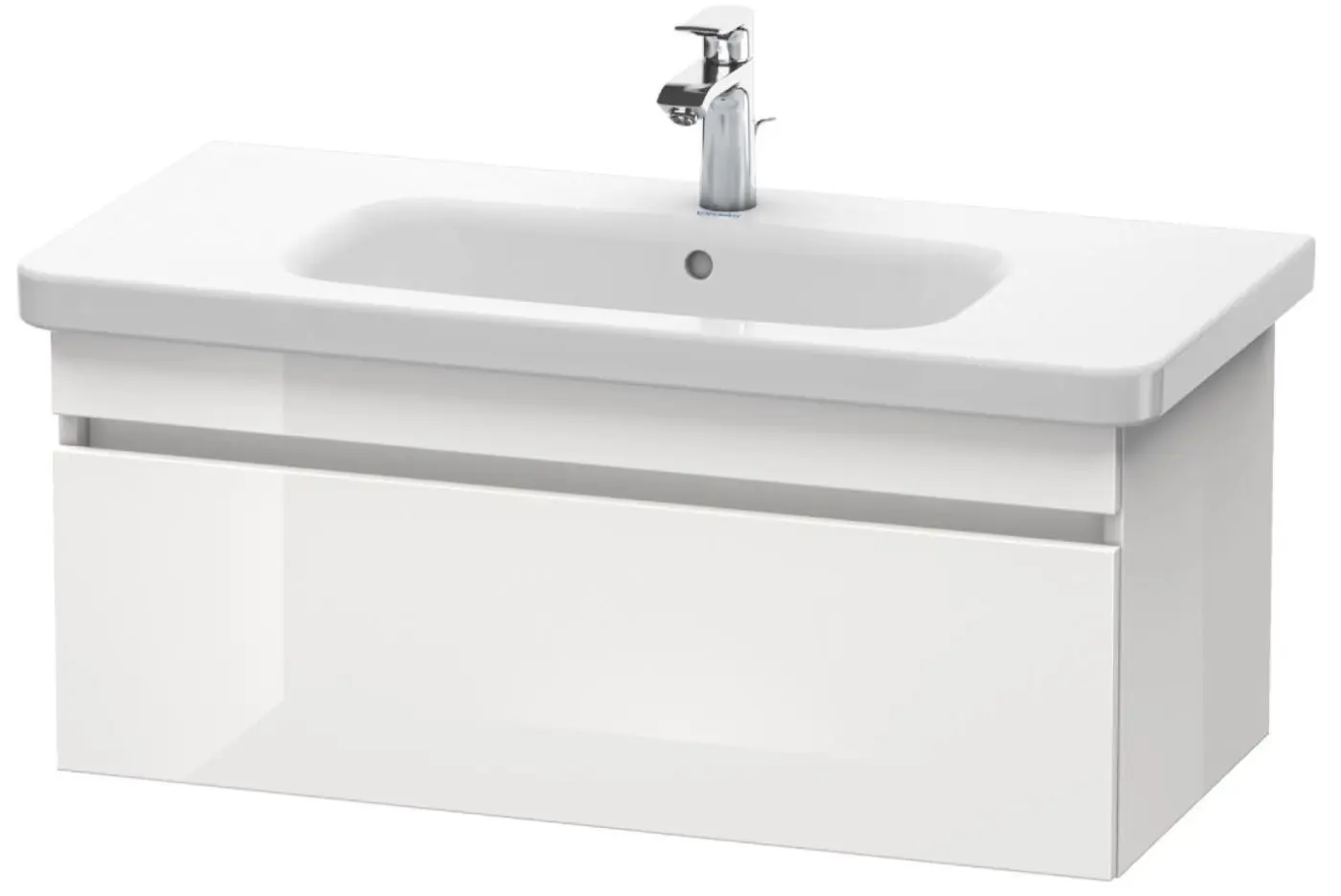 Duravit DuraStyle - izlietnes skapītis 40x93x45 cm, ar 1 atvilktni, balts spīdīgs DS638202222