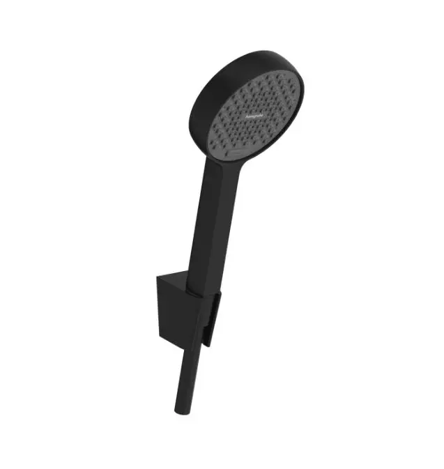 Hansgrohe Activera Select S - rokas duša, turētājs un šļūtenes komplekts, 2 strūklu veidi, EcoSmart, matēti melns 28052670