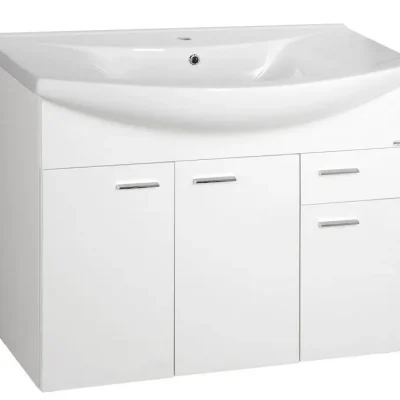 Aqualine Zoja - izlietnes skapītis 93x74x35 cm, balts 51094A
