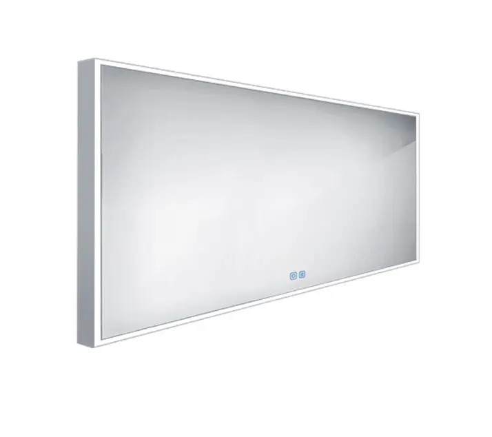 Nimco spogulis - spogulis ar LED apgaismojumu, 140x70 cm, skārienjutīgs sensors, alumīnijs ZP 13008VX