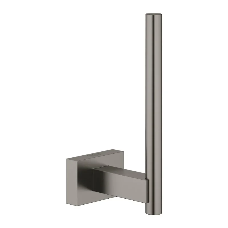 Grohe Essentials Cube - rezerves tualetes papīra turētājs, Hard Graphite birstēts 40623AL1