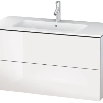 Duravit L-Cube - izlietnes skapītis 55x102x48 cm, 2 atvilktnes, balts spīdīgs LC624202222