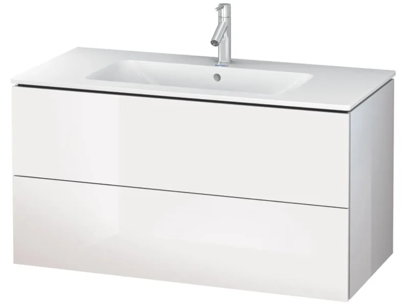 Duravit L-Cube - izlietnes skapītis 55x102x48 cm, 2 atvilktnes, balts spīdīgs LC624202222