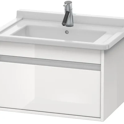 Duravit Ketho - izlietnes skapītis 41x80x46 cm, 1 atvilktne, balts spīdīgs KT666402222