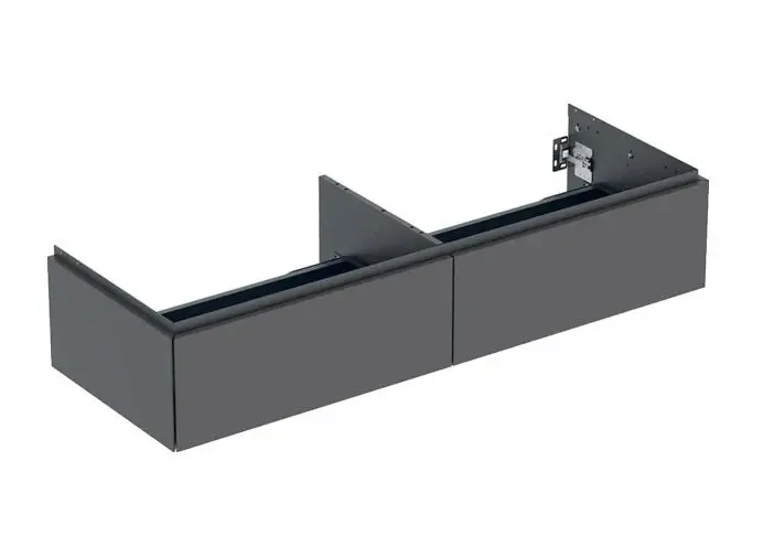 Geberit ONE - izlietnes apakšskapītis, 133x27x47 cm, 2 atvilktnes, Lava 505.076.00.3