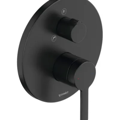 Duravit C.1 - zemapmetuma vannas maisītājs, 2 patērētājiem, melns matēts C15210012046