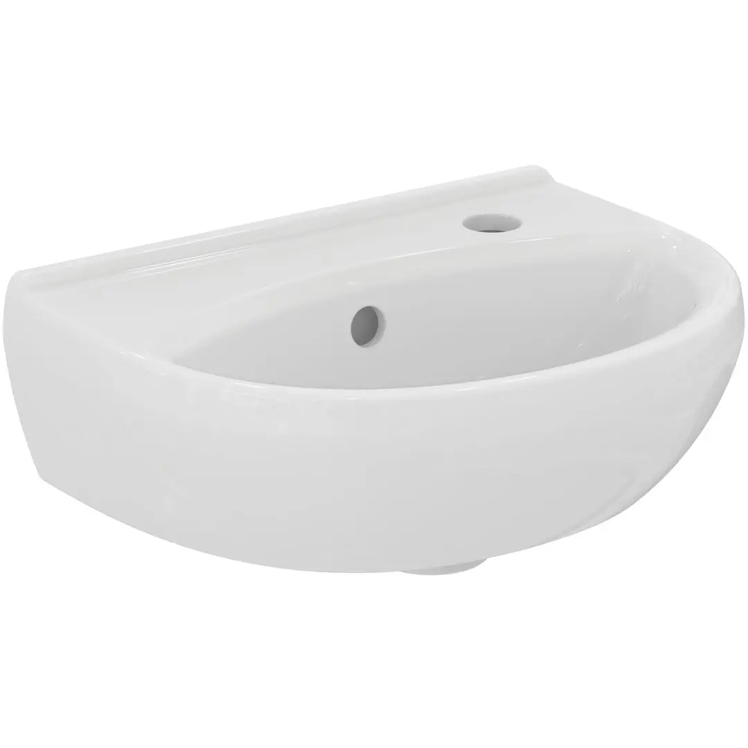 Ideal Standard Alpha - roku mazgāšanas izlietne 40x30 cm, ar pārplūdi, ar jaucējkrāna caurumu, balta R027501