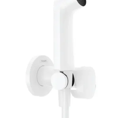 Hansgrohe - zemapmetuma bidē maisītājs ar rokas dušu, matēti balts 29232700