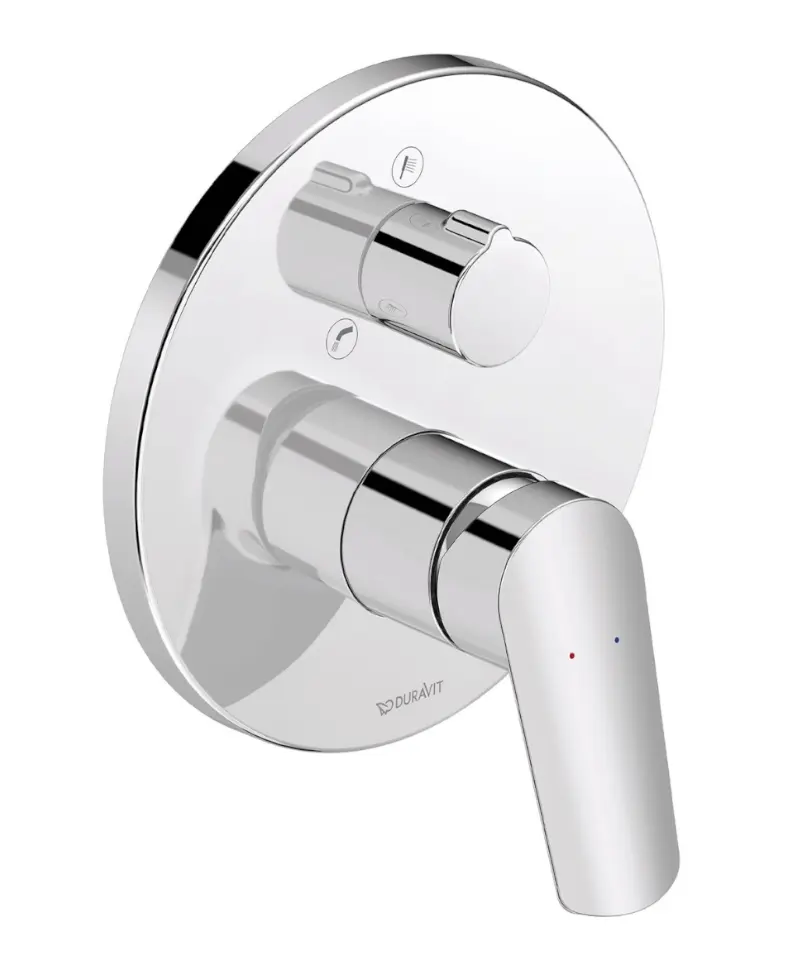 Duravit DuraStyle Basic - zemapmetuma maisītājs, 2 patērētājiem, hroms N15210012010