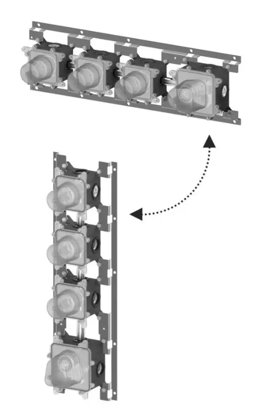 Paffoni Modular Box - pamatkorpuss termostatiskam maisītājam, zemapmetuma MDBOX019