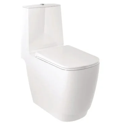 Kludi Resa S - WC kombinētais pods, apakšējā noteka, Rimless, SpiralFlush, balts spīdīgs 27WCB0243