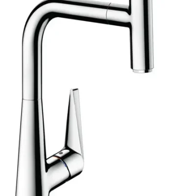 Hansgrohe Talis Select M51 - virtuves izlietnes maisītājs Talis Select, ar izvelkamu izteku, EcoSmart, hromēts 72826000