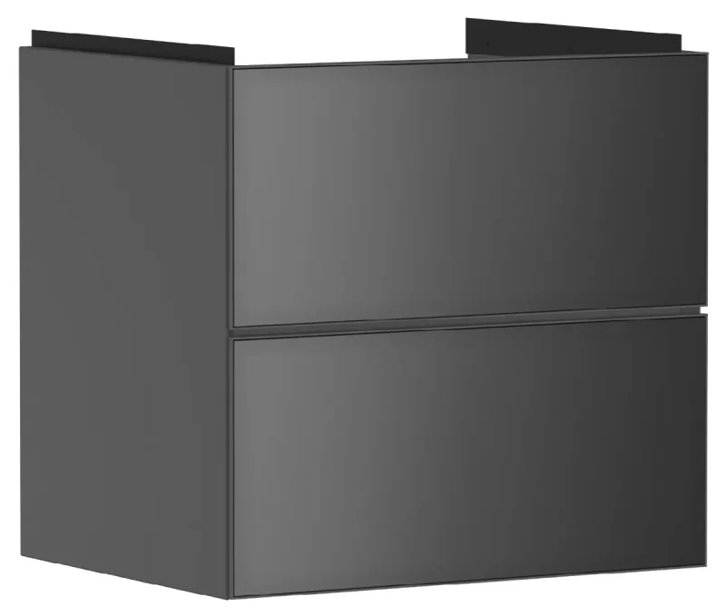 Hansgrohe Xevolos E - izlietnes skapītis 58x58x48 cm, 2 atvilktnes, matēti pelēks/metāliskais pelēks 54177770
