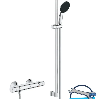 Grohe QuickFix Precision Start - dušas komplekts ar termostatu, hroms 34854001